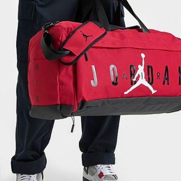 JordanAir Jordan Velocity Duffel Bag- Black/Red